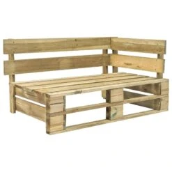 VidaXL Tuinbank Met Grijze Kussens Pallet Grenenhout -Tuinmeubels Winkel 1000060776 0102