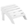 Beliani Voetenbankje ADIRONDACK - Wit Kunsthout -Tuinmeubels Winkel 1000069780