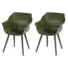 Hartman Sophie Studio Dining Armstoel - Moss Green - Set Van 2 -Tuinmeubels Winkel 1000072086