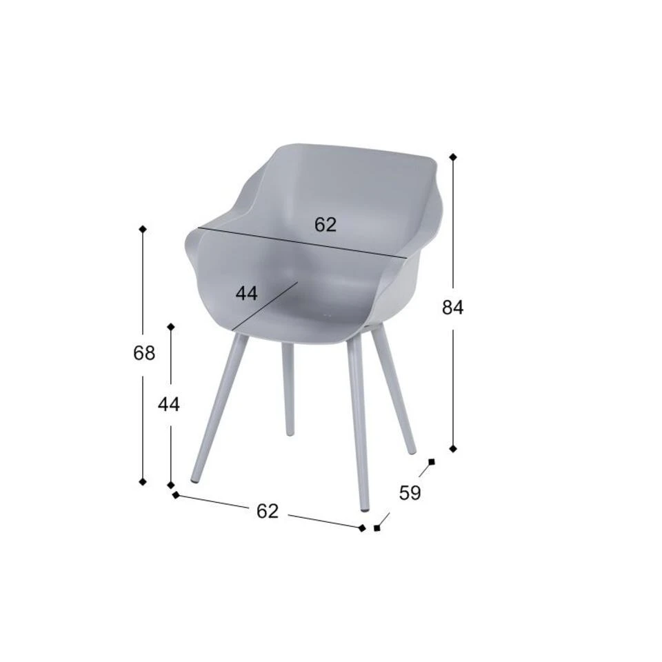 Hartman Sophie Studio Dining Armstoel - Xerix - Set Van 2 4 Hartman Sophie Studio Dining Armstoel - Xerix - Set Van 2 - Afbeelding 2