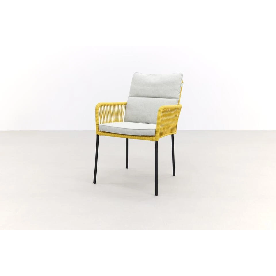 Teresa Dining Rope Tuinstoel - Yellow 6 Teresa Dining Rope Tuinstoel - Yellow - Afbeelding 4