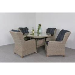 VDG Felina Dining Tuintafel 130 Cm. - Dessert -Tuinmeubels Winkel 1000074472 0103