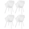 Hartman Sophie Element Dining Armstoel- Wit - 4 St. -Tuinmeubels Winkel 1000074500