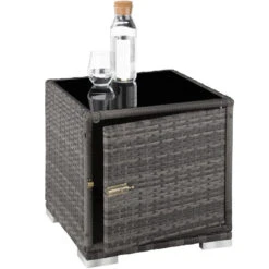 Tectake - 2 Aluminium Ligbedden Incl. Tafel-Wicker Tuinset -grijs 8 Tectake - 2 Aluminium Ligbedden Incl. Tafel-Wicker Tuinset -grijs -Tuinmeubels Winkel 1000077824 0102