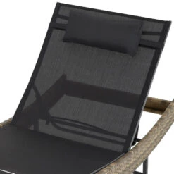 Tectake - Ligbed Delphine- 211 Cm Lang - Natuur -Tuinmeubels Winkel 1000077828 0103