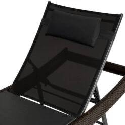 Tectake - Wicker Ligbed Delphine, Mixed Bruin, 211 Cm Lang 9 Tectake - Wicker Ligbed Delphine, Mixed Bruin, 211 Cm Lang -Tuinmeubels Winkel 1000077830 0103