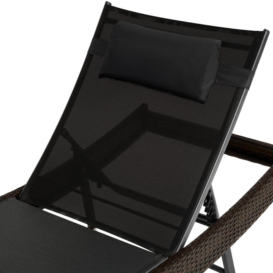 Tectake - Wicker Ligbed Delphine, Mixed Bruin, 211 Cm Lang 6 Tectake - Wicker Ligbed Delphine, Mixed Bruin, 211 Cm Lang - Afbeelding 4