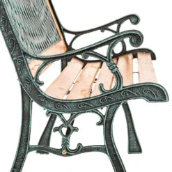 Tectake - Tuinbank Tuin Bank Tuinbankje Zitbank Gietijzer 128 Cm -Tuinmeubels Winkel 1000078023 0103