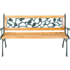 Tectake - Tuinbank - Hout/gietijzer - 124x52x74 Cm 9 Tectake - Tuinbank - Hout/gietijzer - 124x52x74 Cm -Tuinmeubels Winkel 1000078024 0103