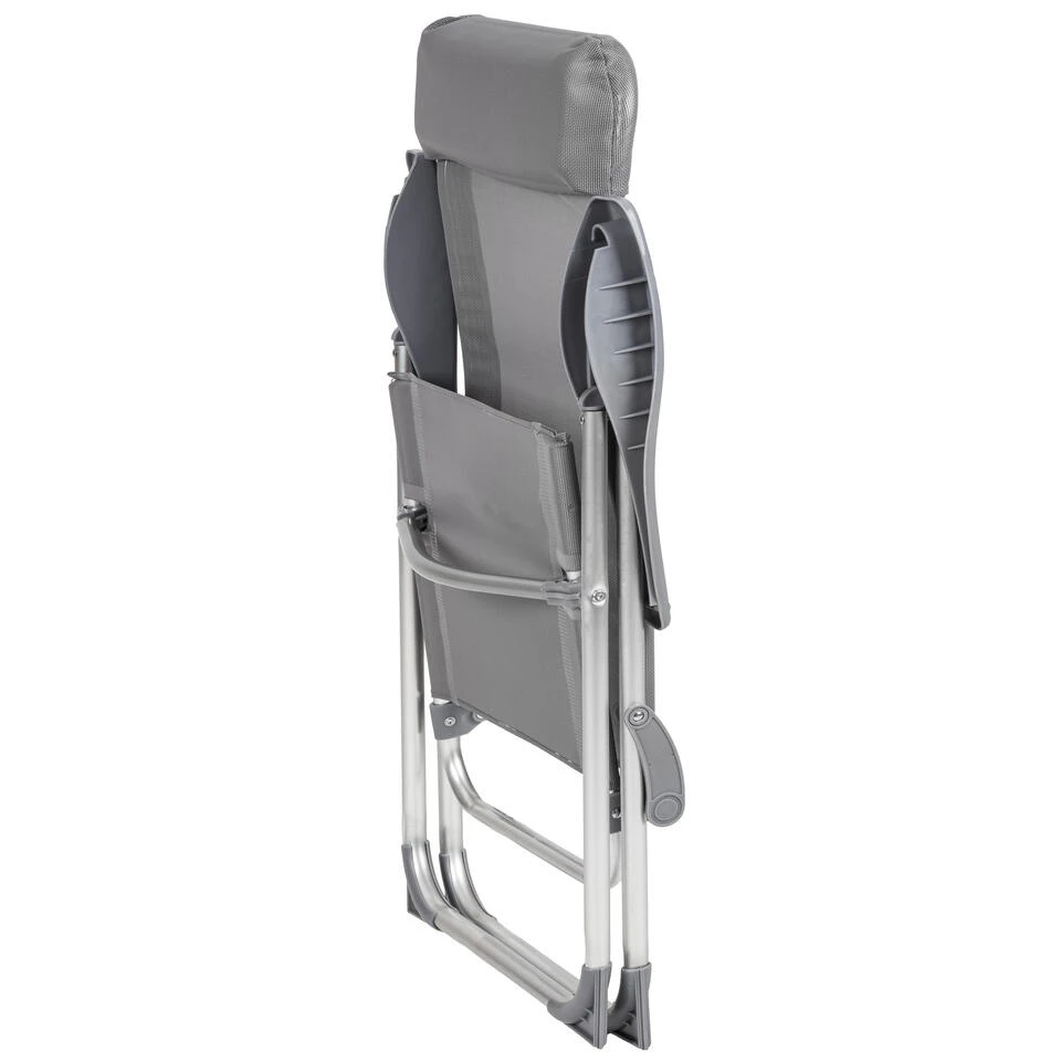 Tectake - Kampeerstoelen - Campingstoel - Tuinstoel - Set Van 4 - Grijs 6 Tectake - Kampeerstoelen - Campingstoel - Tuinstoel - Set Van 4 - Grijs - Afbeelding 4