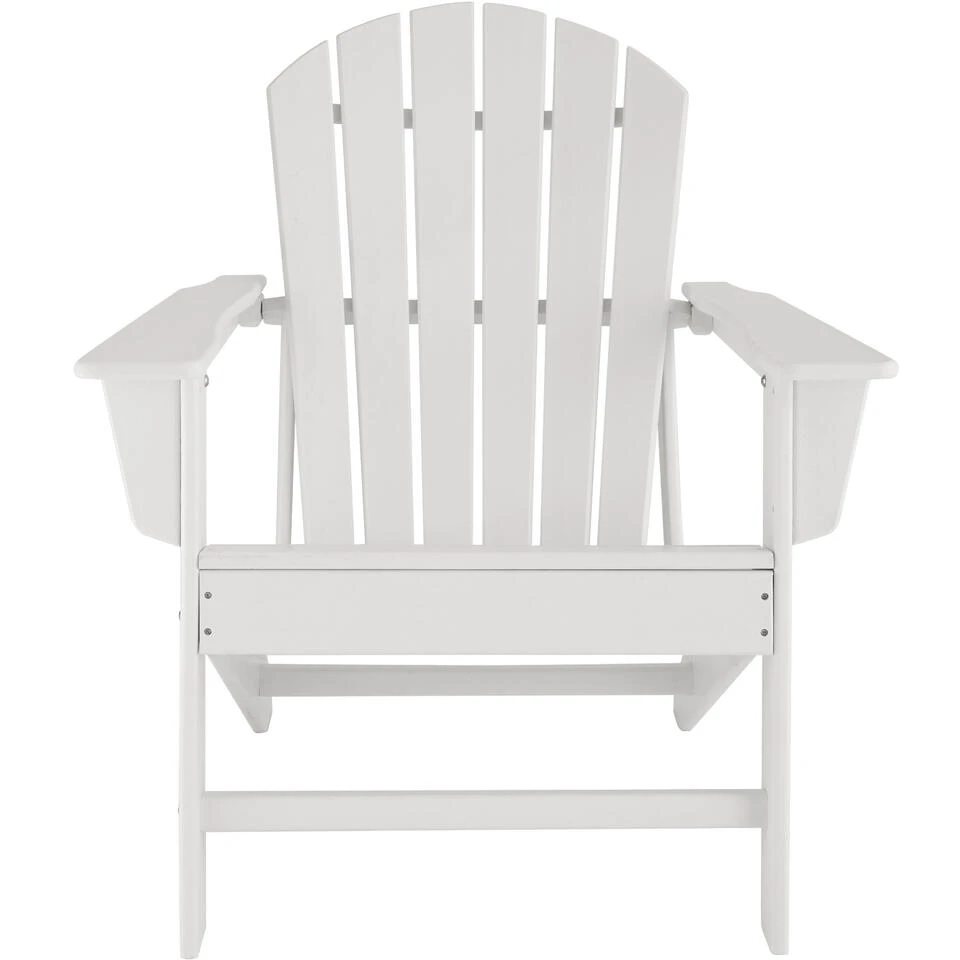 Tectake - 2 Tuinstoelen Janis Met Tafel - Houtlook - Wit 5 Tectake - 2 Tuinstoelen Janis Met Tafel - Houtlook - Wit - Afbeelding 3