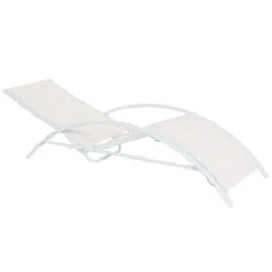 Beliani Tuinligstoel GAETA - Beige Staal, Textiel 9 Beliani Tuinligstoel GAETA - Beige Staal, Textiel -Tuinmeubels Winkel 1000079550 0103