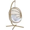 Beliani Hangstoel ACRI - Beige Pe Rotan -Tuinmeubels Winkel 1000082570