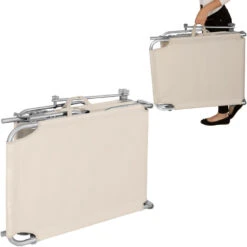 Tectake - Ligbed Met Zonnedak Beige 9 Tectake - Ligbed Met Zonnedak Beige -Tuinmeubels Winkel 1000083093 0103