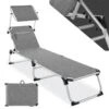 Tectake - Ligbed Zonnestoel Aurelie - Grijs Gemeleerd 2 Tectake - Ligbed Zonnestoel Aurelie - Grijs Gemeleerd -Tuinmeubels Winkel 1000083100