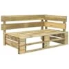 VidaXL Tuinhoekbank Pallet Hout -Tuinmeubels Winkel 1000084649