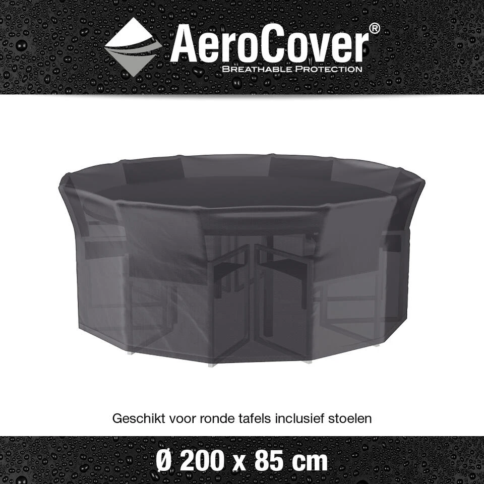 Ronde Tuinsethoes 200x85 Cm. - Aerocover 4 Ronde Tuinsethoes 200x85 Cm. - Aerocover - Afbeelding 2