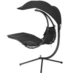 Tectake - Hangstoel Ligbed Maja - Zwart 8 Tectake - Hangstoel Ligbed Maja - Zwart -Tuinmeubels Winkel 1000086431 0102