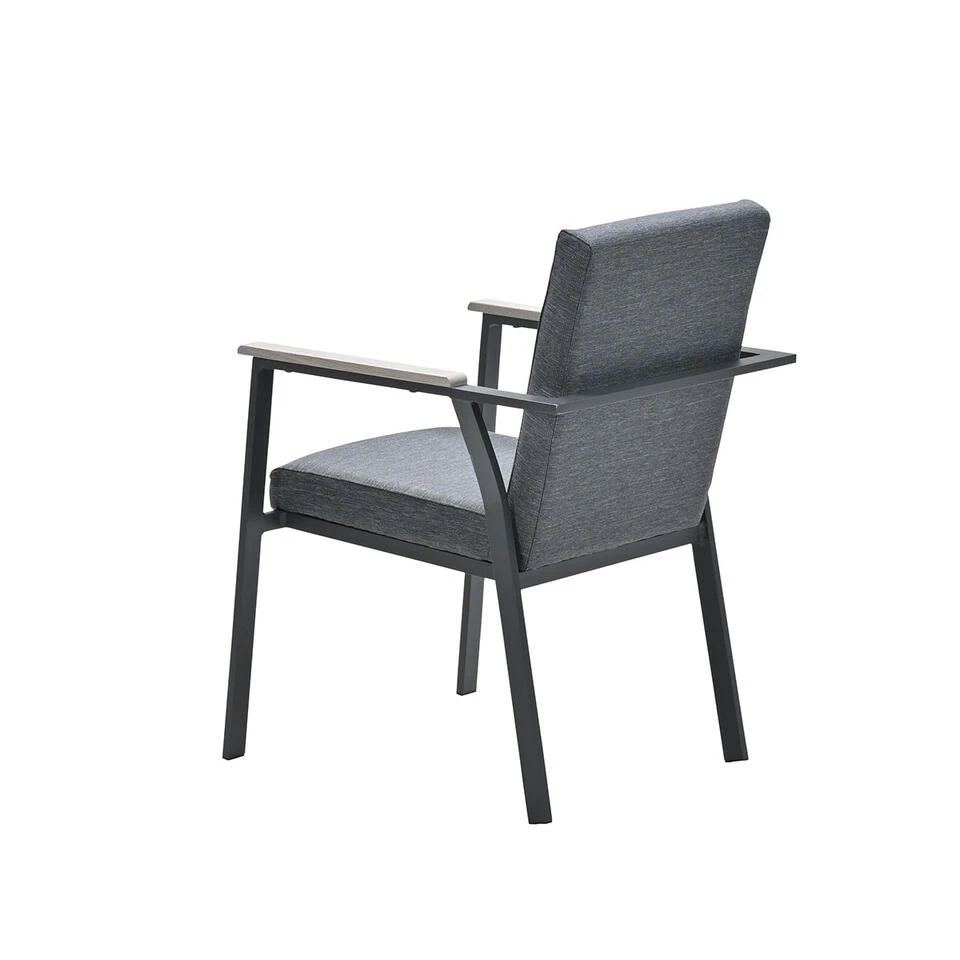 Garden Impressions Angela Tuinstoel - Donker Grijs 4 Garden Impressions Angela Tuinstoel - Donker Grijs - Afbeelding 2