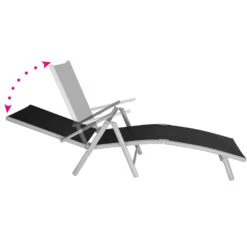 Tectake - Ligbed Marisol - Zwart/grijs -Tuinmeubels Winkel 1000087546 0101