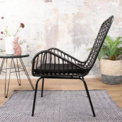 DS4U® Modo Rieten Lounge - Wicker - Zwart -Tuinmeubels Winkel 1000088186 0102