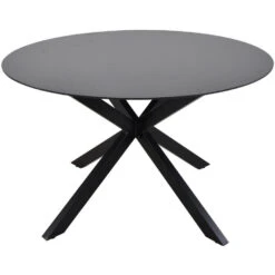 Crest Tuintafel Rond - Glas - Zwart 8 Crest Tuintafel Rond - Glas - Zwart -Tuinmeubels Winkel 1000088286 0102