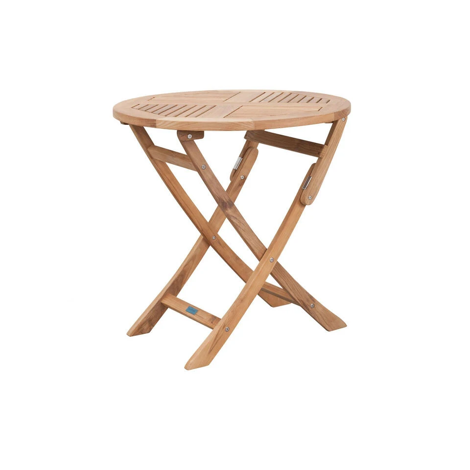Exotan Inklaptafel Buiten Folding- Teak - Naturel - 75x65x65 3 Exotan Inklaptafel Buiten Folding- Teak - Naturel - 75x65x65