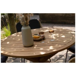 Exotan Tuintafel Java - Teak - Naturel - 76x130x130 -Tuinmeubels Winkel 1000088987 0103
