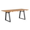 Exotan Tuintafel Sydney - Teak/Metaal - Naturel - 75x185x90 -Tuinmeubels Winkel 1000089235
