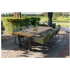 Exotan Fauteuil Buiten Plaza - Aluminium - Groen - Set Van 2 -Tuinmeubels Winkel 1000090468 0102