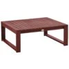 Beliani Tuintafel TIMOR - Donkere Houtkleur Fsc® Gecertificeerd Acaciahout -Tuinmeubels Winkel 1000090499
