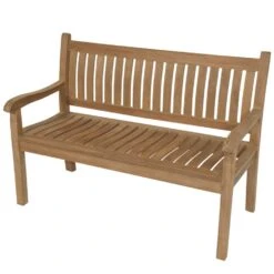 Teak Tuinbank Gebogen - Hout - Bruin 7 Teak Tuinbank Gebogen - Hout - Bruin -Tuinmeubels Winkel 1000091505 0102