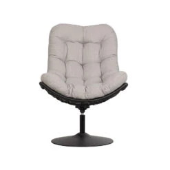 Woood Swivel Loungestoel Zwart -Tuinmeubels Winkel 1000091741 0104