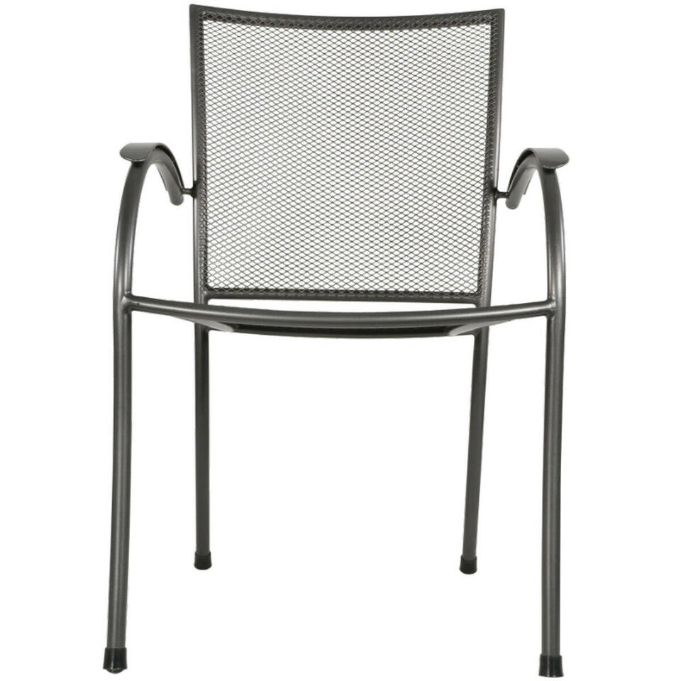 Tuinstoel Nordic - Metaal - Grijs 5 Tuinstoel Nordic - Metaal - Grijs - Afbeelding 3