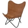 Billy Vlinderstoel Cognac - Leder - Bruin 1 Billy Vlinderstoel Cognac - Leder - Bruin -Tuinmeubels Winkel 1000094348