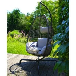 Rope Hangstoel - Wicker - Grijs 7 Rope Hangstoel - Wicker - Grijs -Tuinmeubels Winkel 1000094364 0101