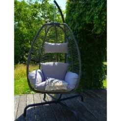 Rope Hangstoel - Wicker - Grijs 8 Rope Hangstoel - Wicker - Grijs -Tuinmeubels Winkel 1000094364 0102