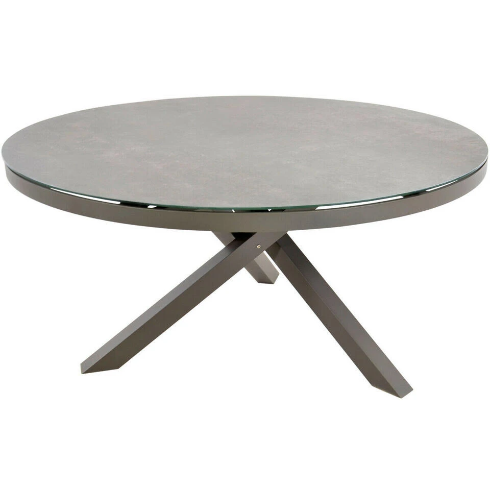Mojito Tuintafel Rond - Glas - Taupe 3 Mojito Tuintafel Rond - Glas - Taupe