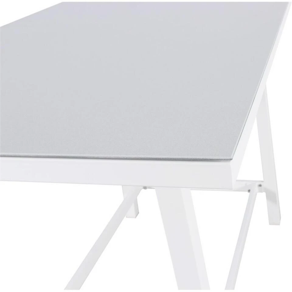 Rimini Bartafel Tuin - Glas - Wit 4 Rimini Bartafel Tuin - Glas - Wit - Afbeelding 2