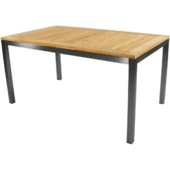 Tuintafel Marmaris RVS - Hout - Bruin -Tuinmeubels Winkel 1000094373 0102