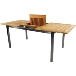 Tuintafel Marmaris RVS - Hout - Bruin -Tuinmeubels Winkel 1000094373 0103