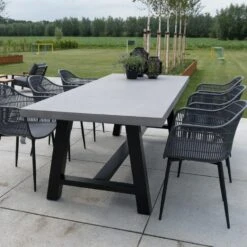 Toro Tuintafel 250x100x77cm - Beton - Grijs -Tuinmeubels Winkel 1000094770 0101