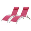 Happy Garden Zonnebedden GALAPAGOS - Roze - Aluminium