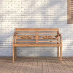 CLP Bank Maryland 120 Cm Teak -Tuinmeubels Winkel 1000097775 0102