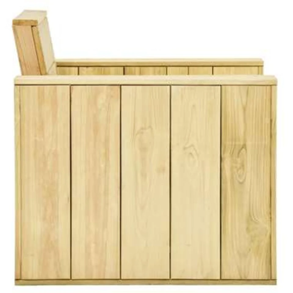 VidaXL Tuinstoelen 2 St 89x76x76 Cm Geïmpregneerd Grenenhout 6 VidaXL Tuinstoelen 2 St 89x76x76 Cm Geïmpregneerd Grenenhout - Afbeelding 4