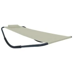 VidaXL Tuinbed 200x90 Cm Staal Crème