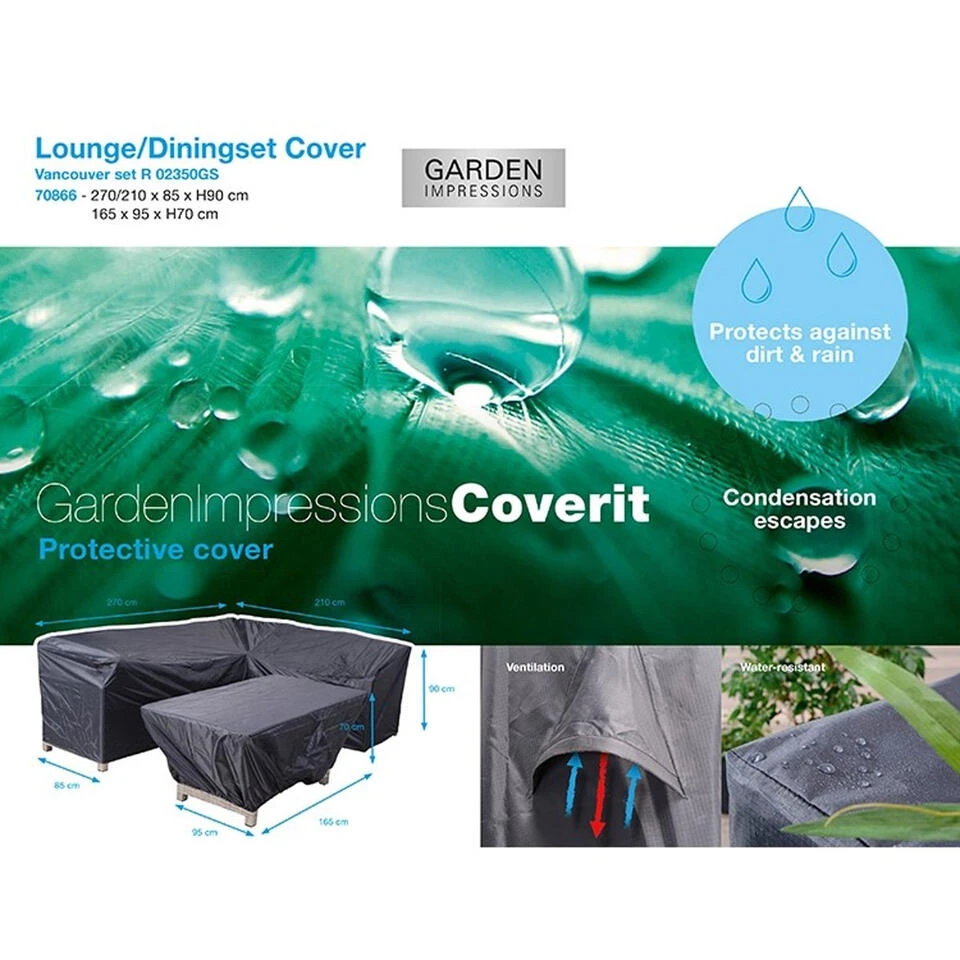 Garden Impressions Lounge Dining Hoes R 270x210xH85/90 En 165x95xH70 4 Garden Impressions Lounge Dining Hoes R 270x210xH85/90 En 165x95xH70 - Afbeelding 2