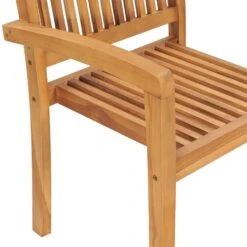 VidaXL Tuinstoelen Stapelbaar 2 St Massief Teakhout -Tuinmeubels Winkel 14f3b44bffa84c6b93f76ac2e49a02c3