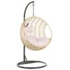 Beliani Hangstoel ASPIO - Beige Pe Rotan 2 Beliani Hangstoel ASPIO - Beige Pe Rotan -Tuinmeubels Winkel 1618989364