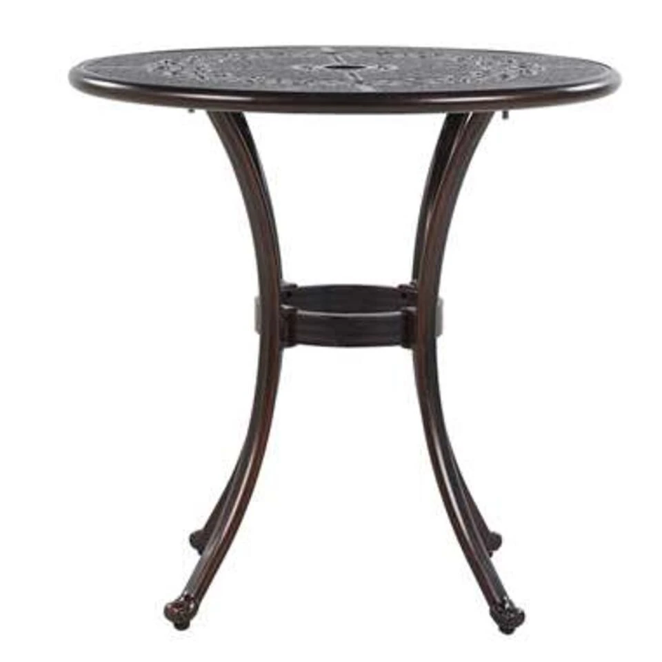 Beliani Tuintafel BOVINO - Bruin Aluminium 3 Beliani Tuintafel BOVINO - Bruin Aluminium